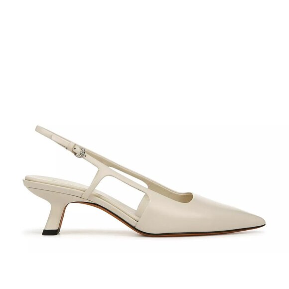 Vince Bianca Pump Cream leather heels size 7 NEW - Picture 2 of 9